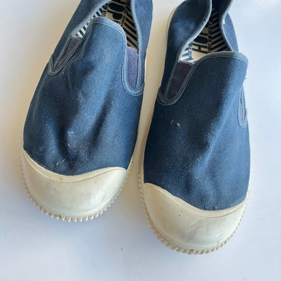 Keen Navy Canvas Slip On Loafers Low Top Sneakers Womens Size 10 Athletic - Picture 2 of 6